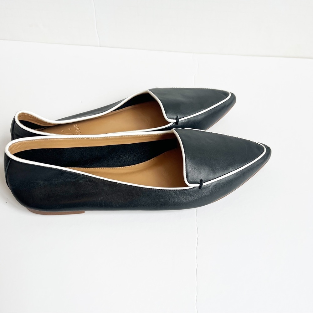 J.CREW black leather Edie flats sz. 8.5
